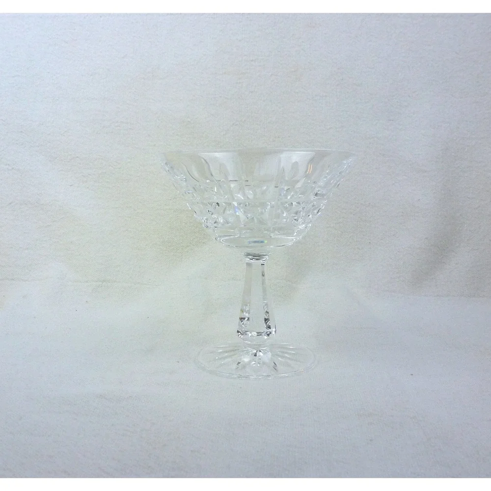 Waterford Crystal Lismore Champagne Coupe Tall Sherbet Glass‎ 4.5 inch Stemmed